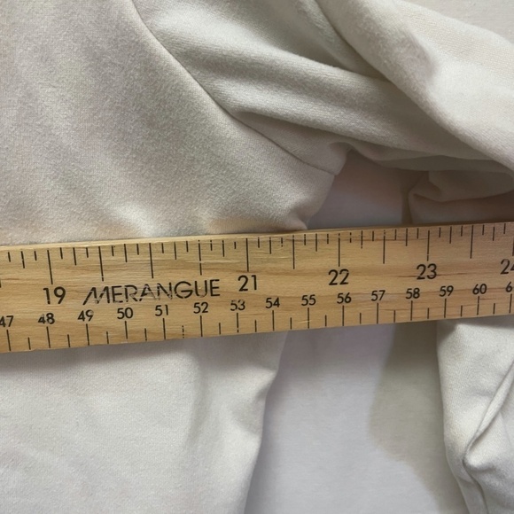 H&M Womens Cream Colored Long Sleeve Bodysuit V-Neck Size XXL - Picture 6 of 9